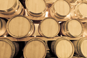 Image showing wine barrels