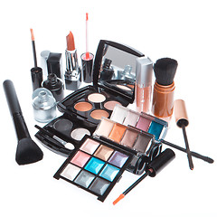 Image showing set of cosmetic makeup products