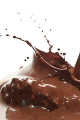 Image showing pouring chocolate