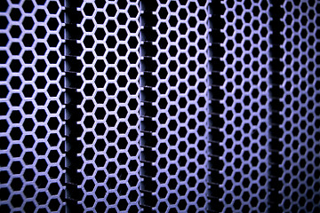 Image showing abstract metallic grid