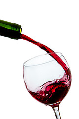 Image showing pouring red wine 