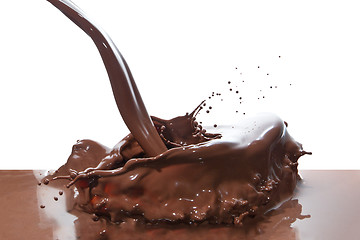 Image showing pouring chocolate