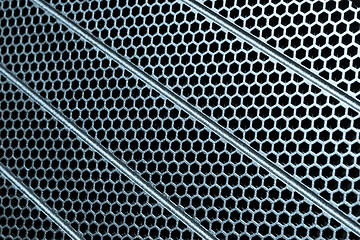 Image showing abstract metallic grid