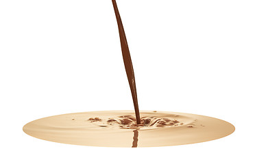 Image showing chocolate splash