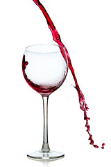 Image showing pouring red wine 