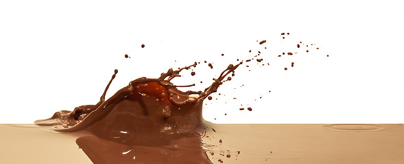 Image showing chocolate splash