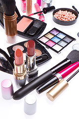 Image showing set of cosmetic makeup products