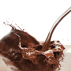 Image showing pouring chocolate