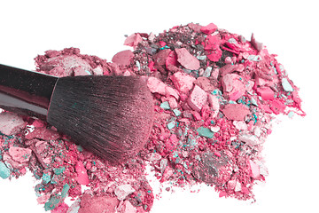 Image showing crushed eyeshadows