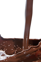 Image showing pouring chocolate