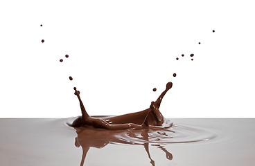 Image showing chocolate splash