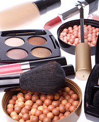 Image showing set of cosmetic makeup products