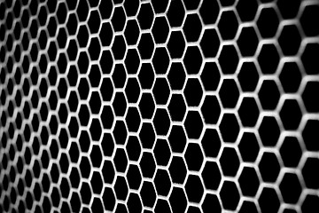 Image showing abstract metallic grid