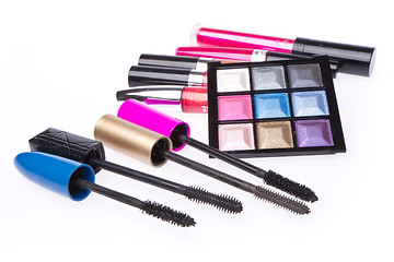 Image showing makeup set isolated