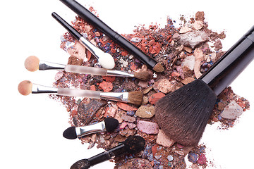 Image showing crushed eyeshadows