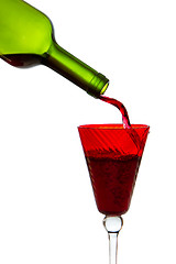 Image showing pouring red wine 