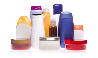 Image showing cosmetic bottles