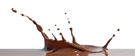 Image showing chocolate splash