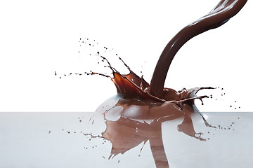 Image showing pouring chocolate