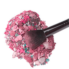 Image showing crushed eyeshadows