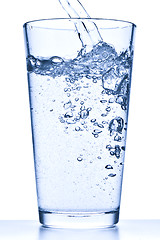 Image showing pouring water into glass