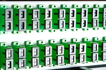 Image showing optic fiber hub