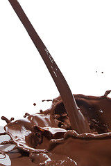 Image showing pouring chocolate