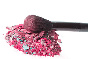 Image showing crushed eyeshadows