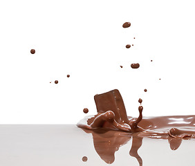 Image showing chocolate splash