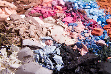 Image showing crushed eyeshadows