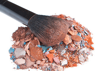 Image showing crushed eyeshadows