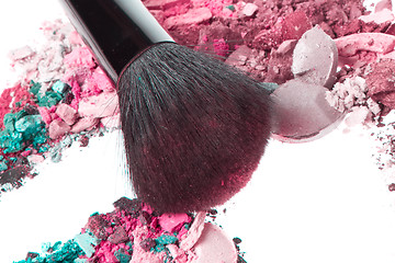 Image showing crushed eyeshadows