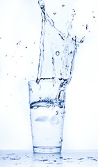 Image showing water splash in glass