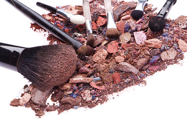 Image showing crushed eyeshadows