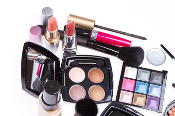 Image showing set of cosmetic makeup products