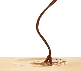 Image showing chocolate splash