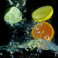 Image showing fruit splash