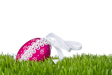 Image showing easter egg in grass