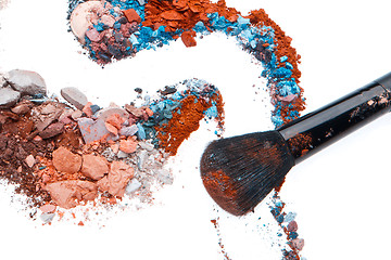 Image showing crushed eyeshadows