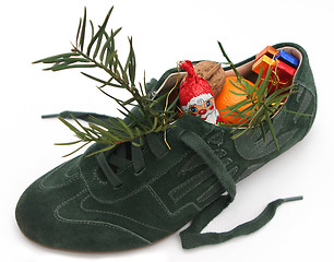 Image showing Xmas shoe filled by Nicholas 1