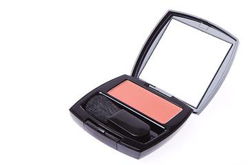 Image showing compact blush with brush