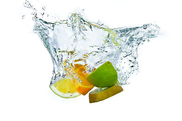 Image showing fruit splashing