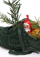 Image showing Xmas shoe filled by Nicholas 2