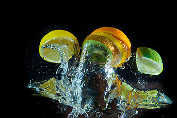 Image showing fruit splash