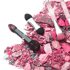 Image showing crushed eyeshadows