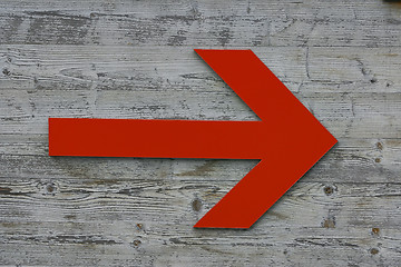 Image showing Red   Arrow