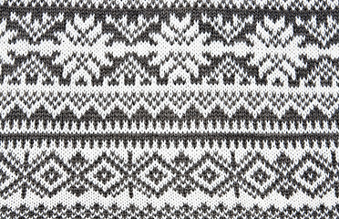 Image showing gray background with a knitted pattern