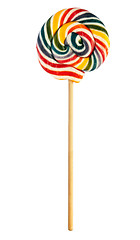 Image showing tasty colorful candies on a stick