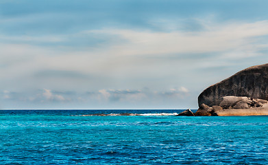 Image showing Landscape with the azure sea