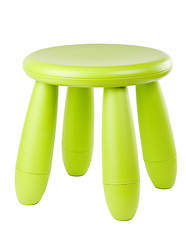 Image showing baby green plastic stool